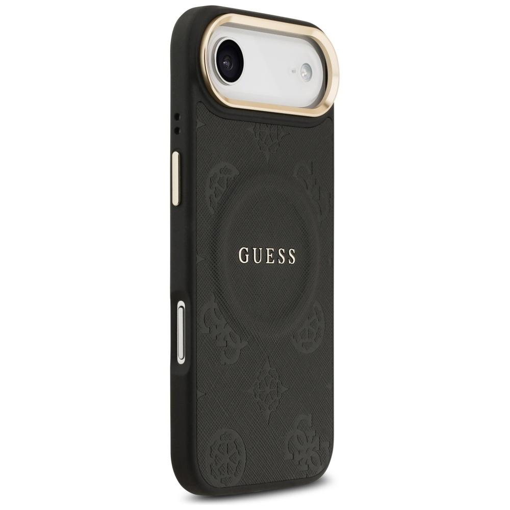 Guess Peony Hot Stamp MagSafe Case for iPhone Air Black