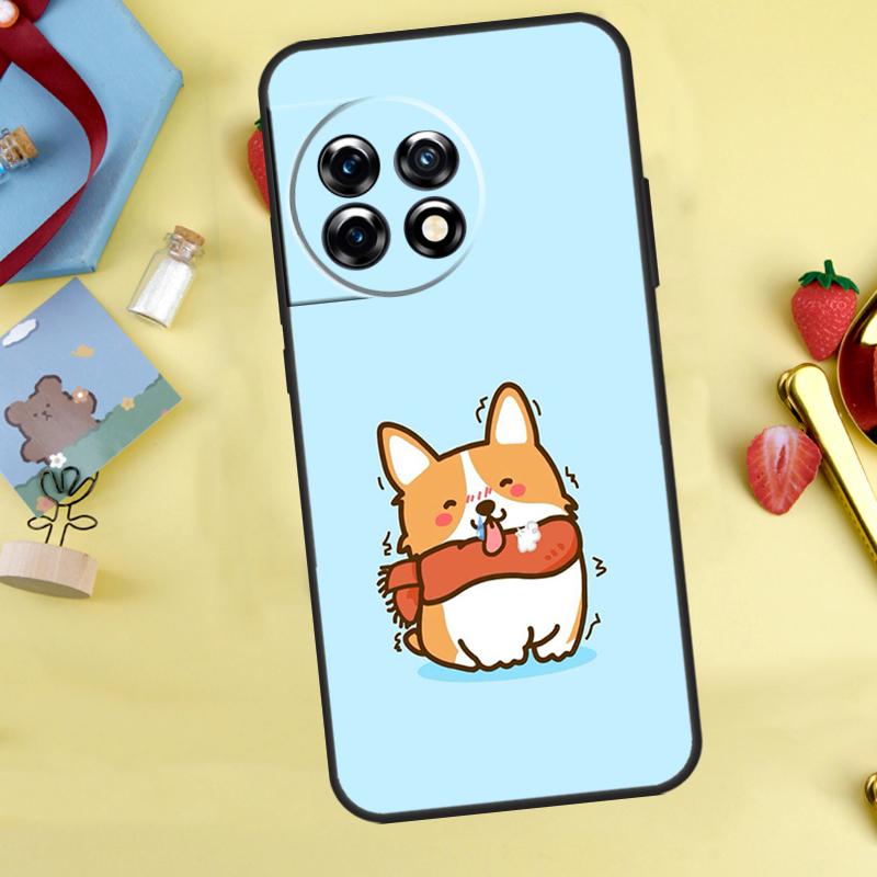 Cute Corgi Dog Case For OnePlus 15 13 13R 13T 12 12R 11 10 9 10R 10T 8T Nord 5 CE 4 2 3 Lite N20 N30 Cover