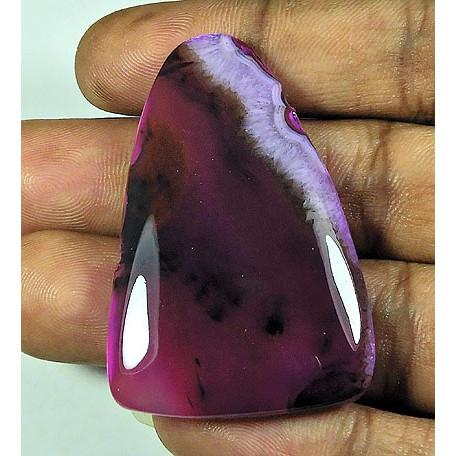 89Cts. Dyed Onyx Agate Fancy Shape Cabochon Loose Gemstone 32X49MM SK-4303
