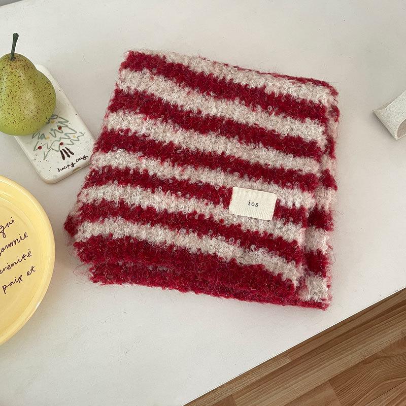 Christmas Series New Red Atmosphere Scarf Collection Women's Winter Wind Advanced Autumn and Winter Warm Scarf