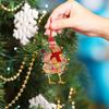 5x Exquisite Christmas Ornament Pendant Lightweight And Convenient Acrylic Flat Christmas Decoration