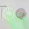 9Pcs Acrylic Round Circular Handmade Soap Flakes, Rendering Tools, Mold Moulds, Rotating Rod For DIY, Cold Soap Making Supplies