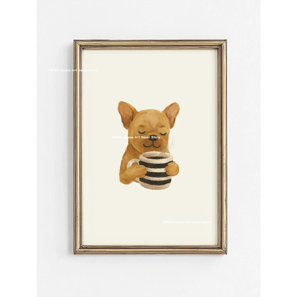 Cute Animal Bubble Bath Wall Art Cute Bathroom Animal Poster Kids Funny Toilet Paper Canvas Print for Nursery Home Decor Gifts