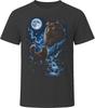 York Chocolate Cat Howling At the Moon Retro Nature Cat Lover Gift T Shirt