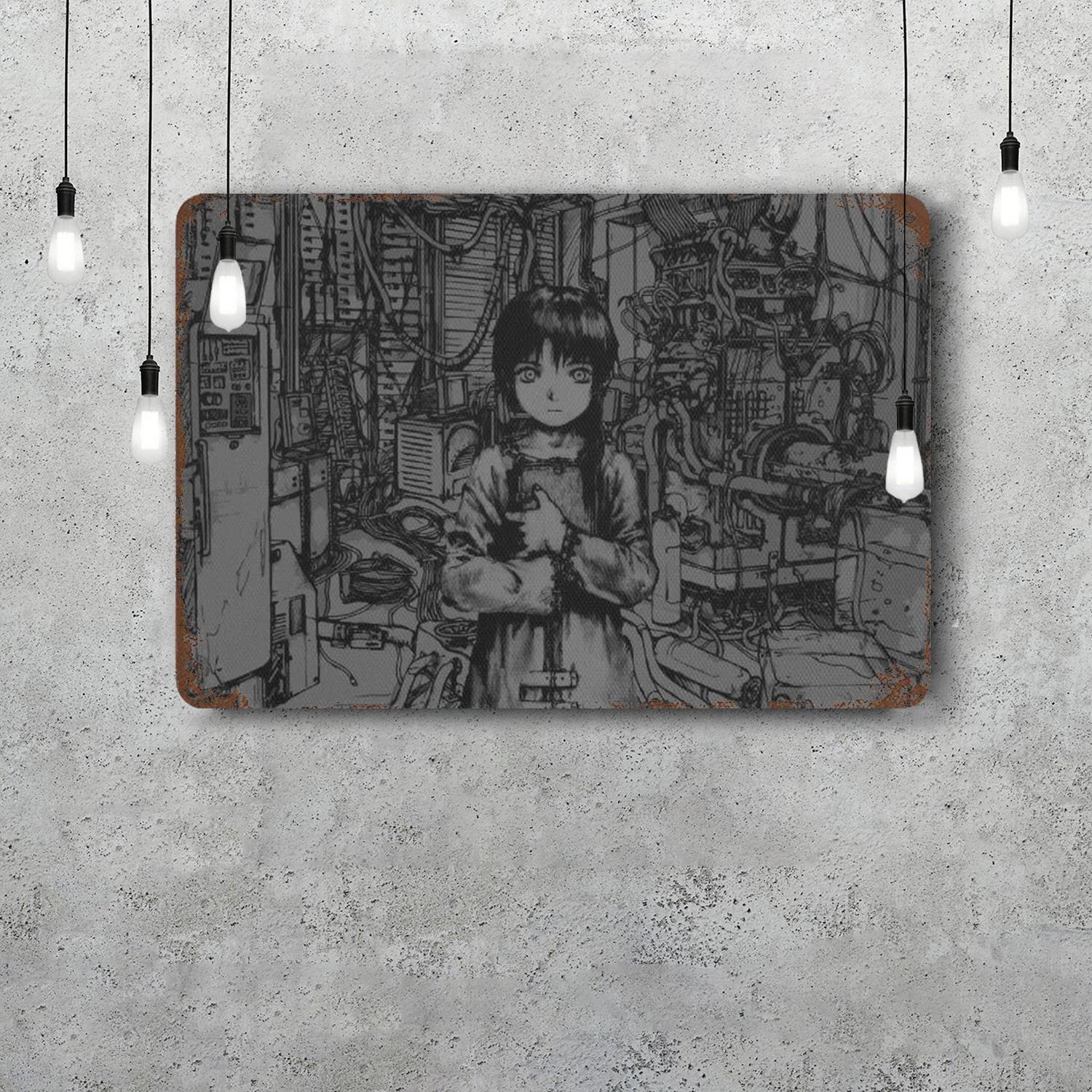 

lain Vintage Tin Sign Home Decor Items Wall Decor Art Wall Mural Room Decoration Items Decor Retro Metal Sign Plate Bar Posters 20x30cm（7.8x11.8inch）