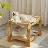 Double-Layer Cat Scratching Post Bed - Sisal Scratching Pad & Resting Perch, Space-Saving Indoor Cat Furniture for Multiple Cats