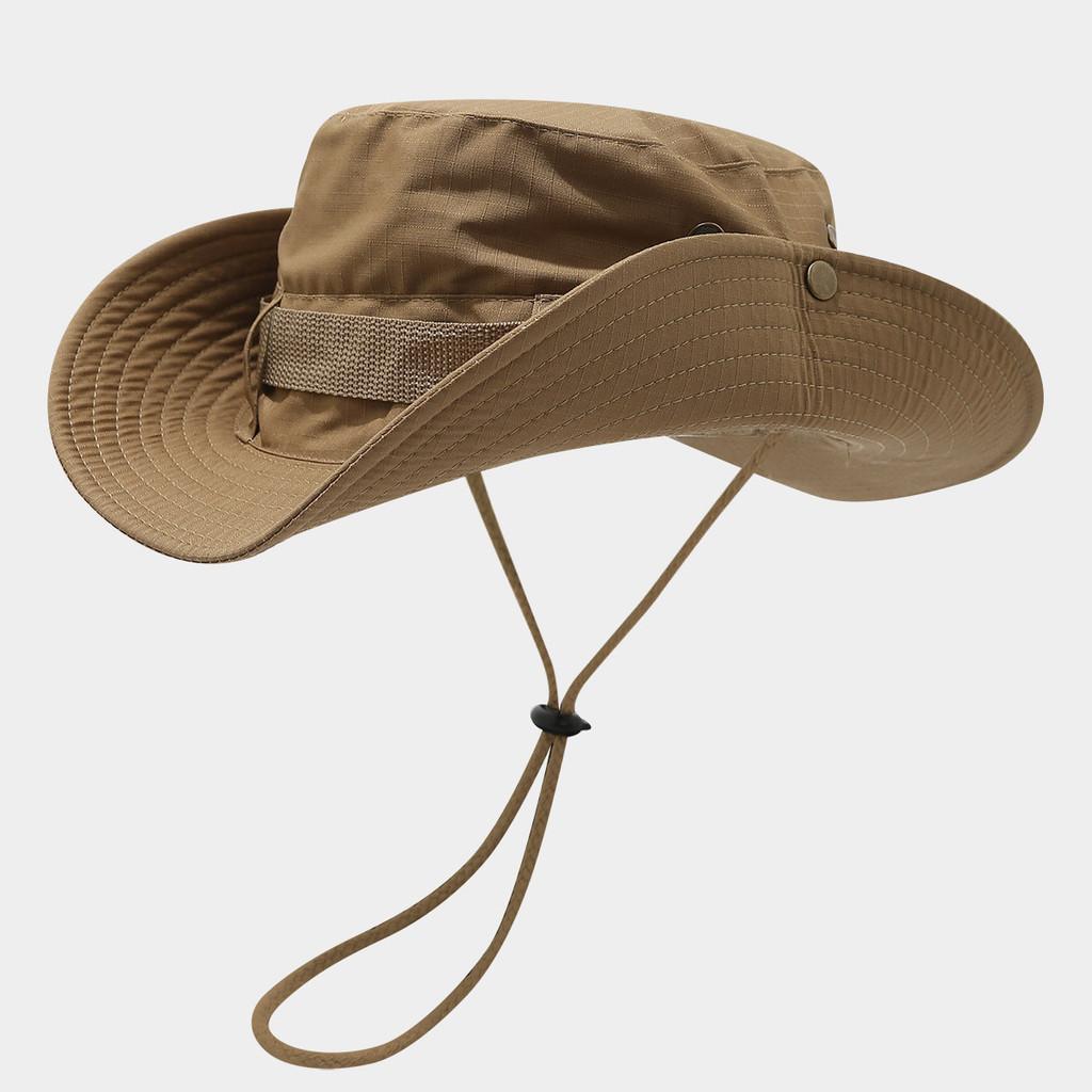 Wide Brim Fisherman Hat For Men Women Sun Protection Breathable Outdoor Summer Accessory