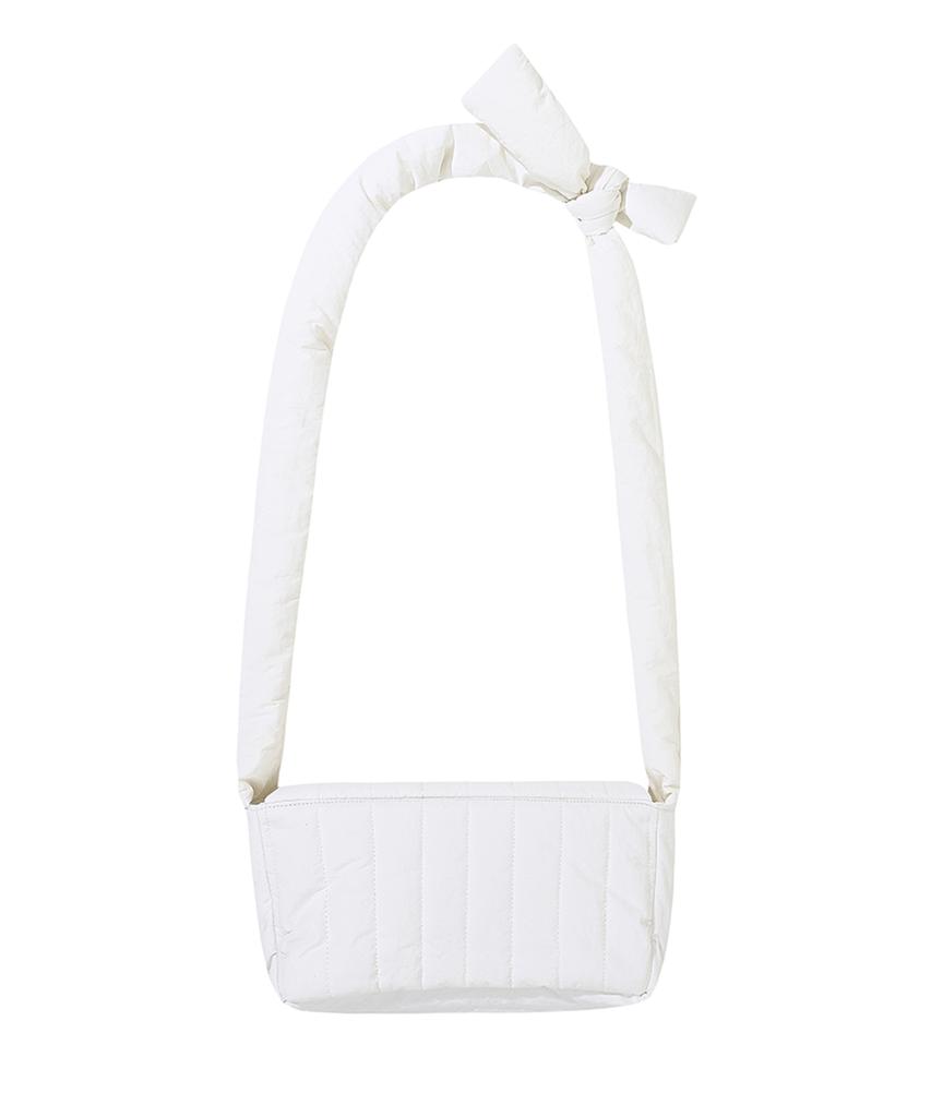 Openyard(Oy) Padding Tie Cross Bag-White