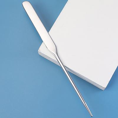 Stainless Steel Dual Heads Makeup Toner Spatula Mixing Stick Foundation With Bag