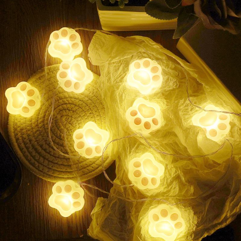 1,5 m LED Rosa Katteklo Lyslenke Gardin Girlander Lyslenker Soverom Hjem Julefest Bursdagsdekorasjon Eventyrlys