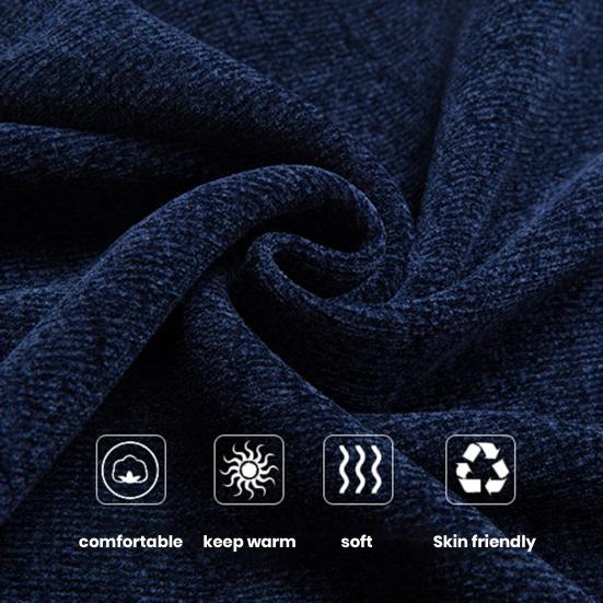 Men Sweater Round Neck Long Sleeves Winter Autumn Spring Thick Knitted Sweatshirts Casual Pullover Men Clothing for Home Office