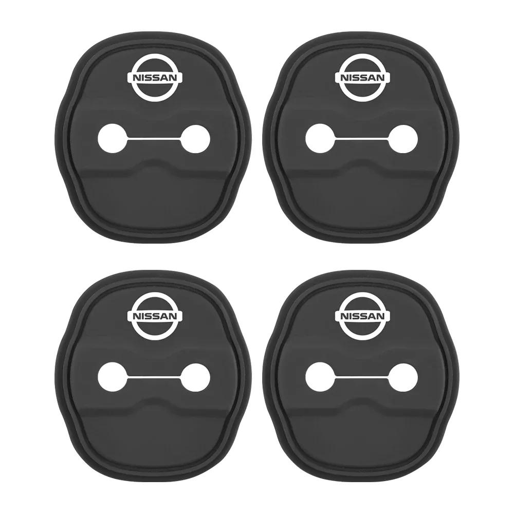 For Nissan nismo X-Trail Qashqai Juke Teana J32 Serena Leaf Micra 2/4pcs Car Styling Car Silicone Door Lock Cover Sticker Case