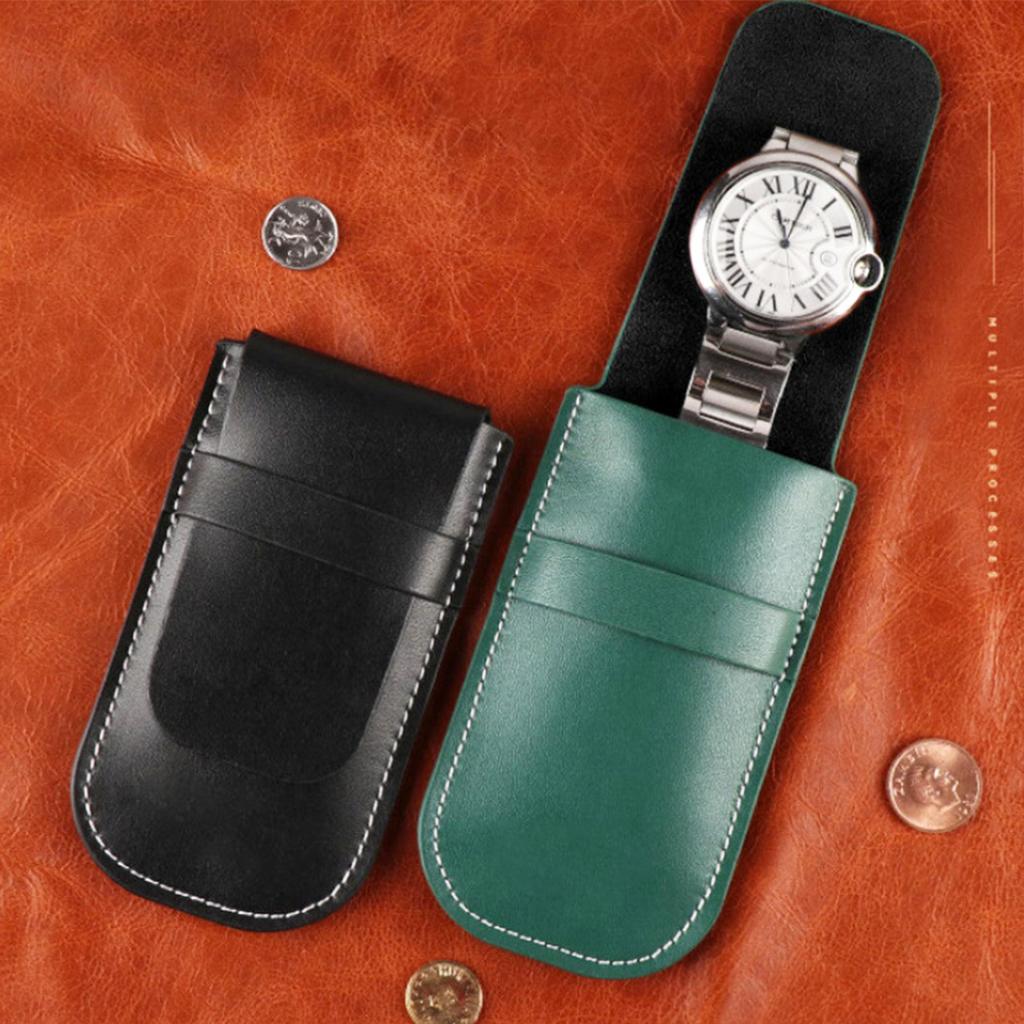 Anti-Dust Watch Bag Organizer Jewelry Storage Gift Bag Flannelette & Leather Watch Accessories Case for Watch Storage