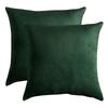 Decorative Pillowcase, Velvet, Bottle Green