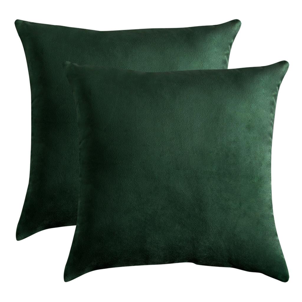 Decorative Pillowcase, Velvet, Bottle Green