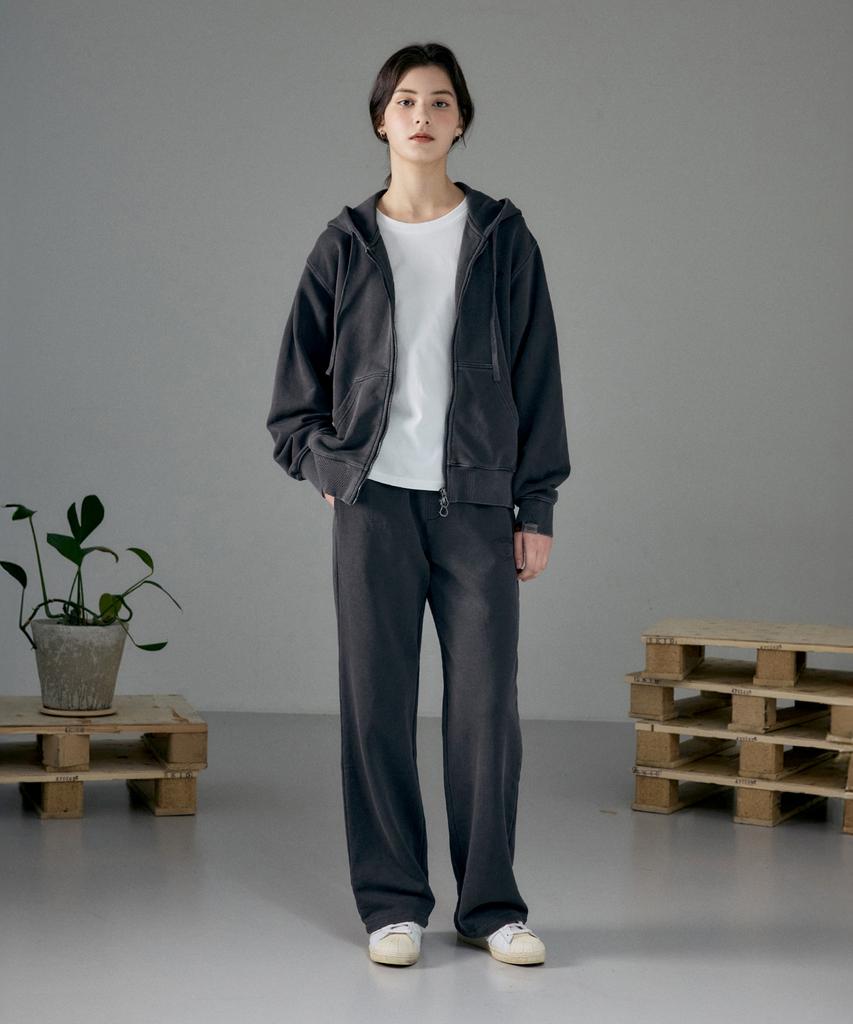 HYPERREET Unisex Pigment Wide Sweatpants [Charcoal]_Hg1Tp114