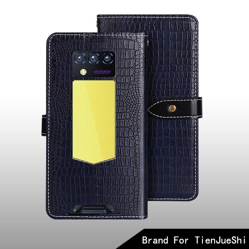 Etui z klapką dla Oukitel WP100 Titan, wzór krokodyla, skórzane etui, sloty na karty, osłona, akcesoria do telefonu Oukitel WP100 Titan