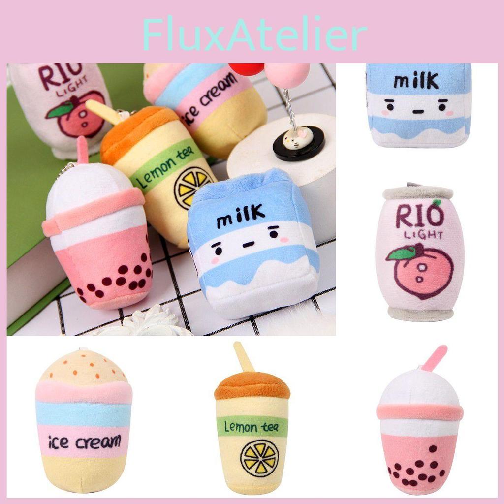Adorable Fruit Bubble Tea Stuffed Plush Pendant Doll Xmas Gift