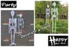 Svítící Kostra Panenka 30cm Sada 3 Luminous Skeleton Toy Party Room Autodekorace Hororová Figurka
