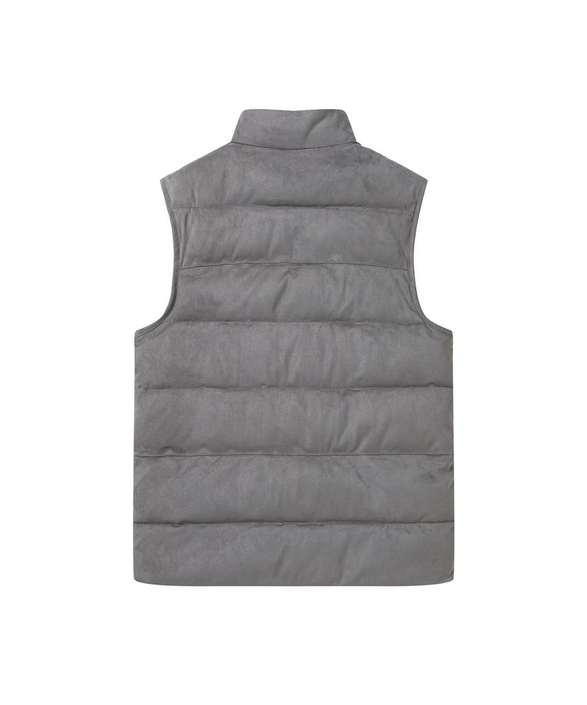 Solew Suede Padded Vest_Gray