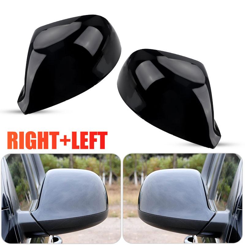 Side Rearview Mirror Cover Cap For For VW T5 T6 Transporter Amarok 2010- 7E1857527G 7E1857528G Gloss Black /White Mirror Cap