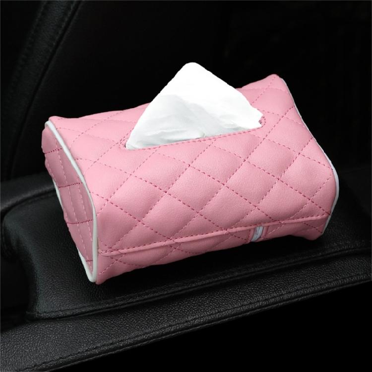 Elegant Car Tissue Holders PU Leather Large Capacity Tissue Box Designed for Easy Installation & Maximums Capacity