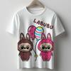 Kawaii Tops Labubu  T Shirt for Kids Boy 10years Toddler Girl Clothes Anime Short Pride Tshirt Y2k Kids Clothes Girls