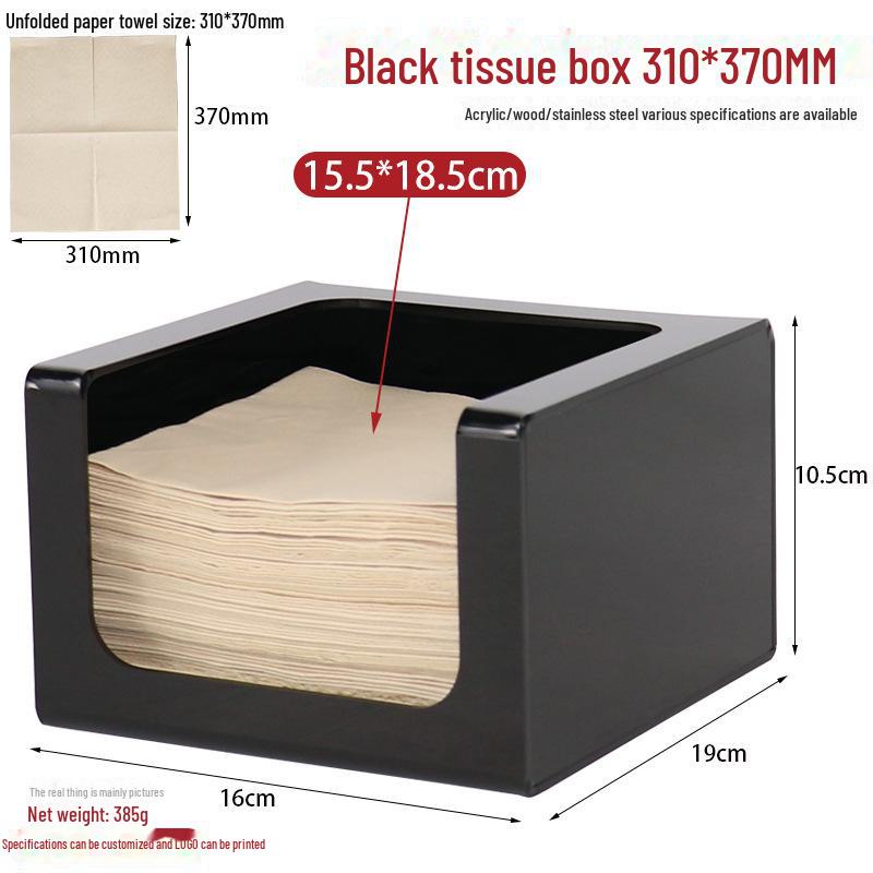 Square Tissue Box - Restaurant & Hotel Napkin Holder