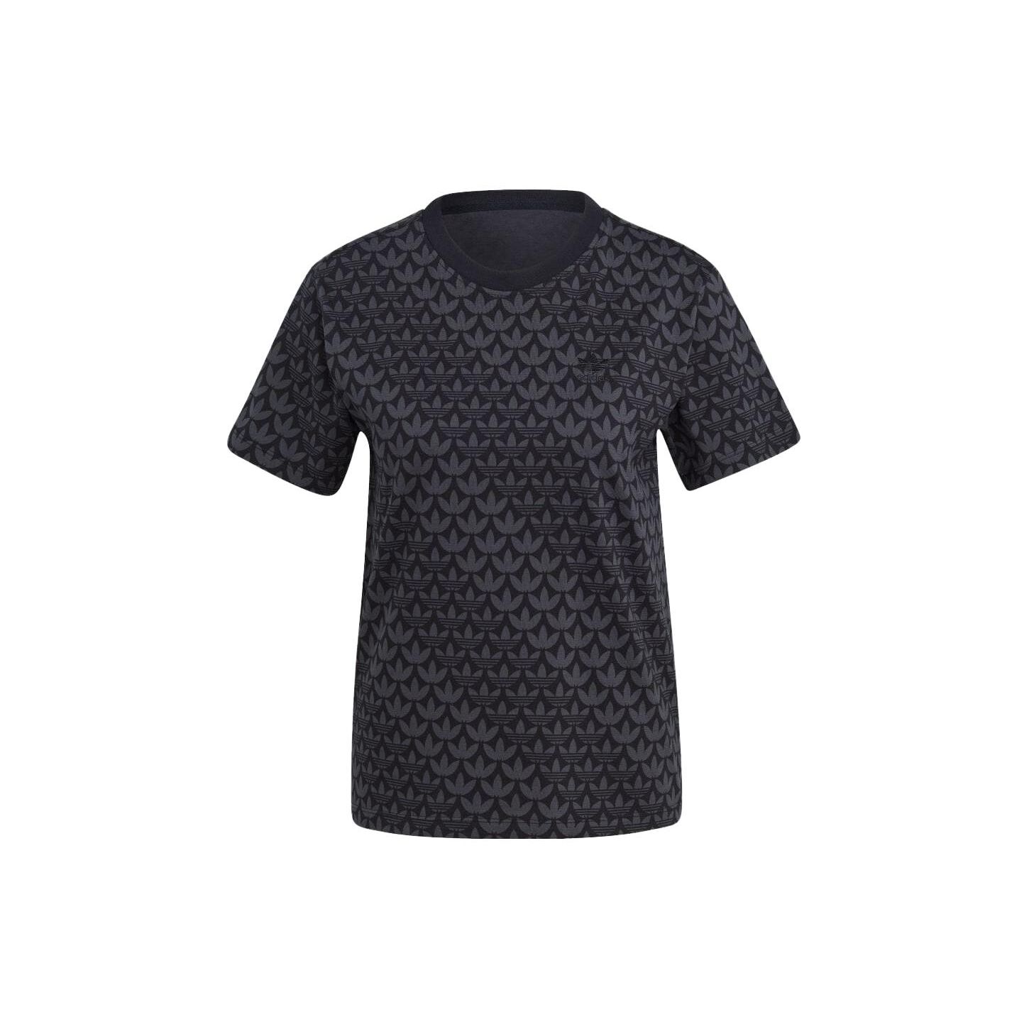 

Adidas Оригинальная футболка с коротким рукавом Женские топы Черный II3180 S