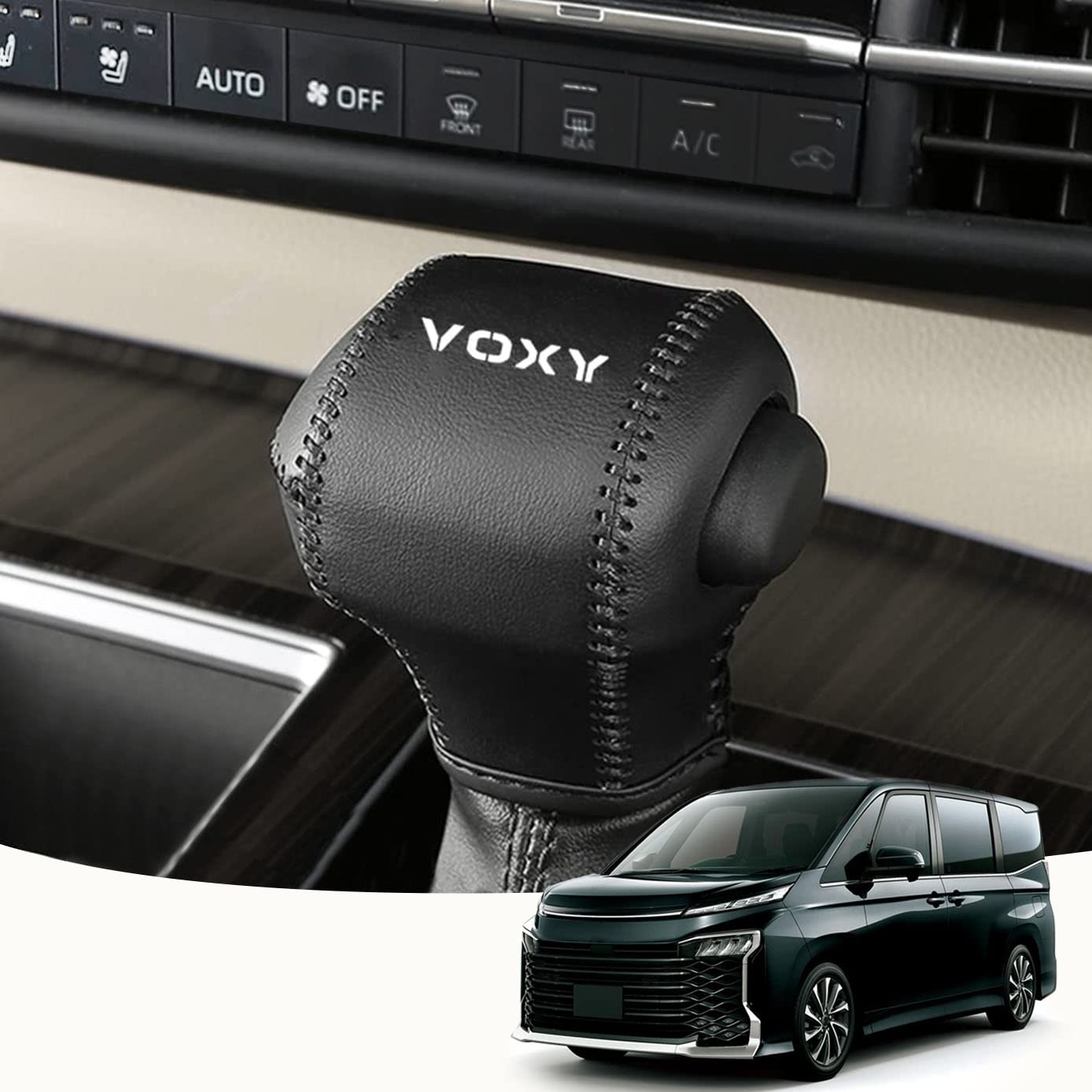 

[Toyota (VOXY) Shift Knob Cover] HUDIY Toyota New Voxy (VOXY) MZRA90W MZRA95W ZWR90W ZWR95W чёрный
