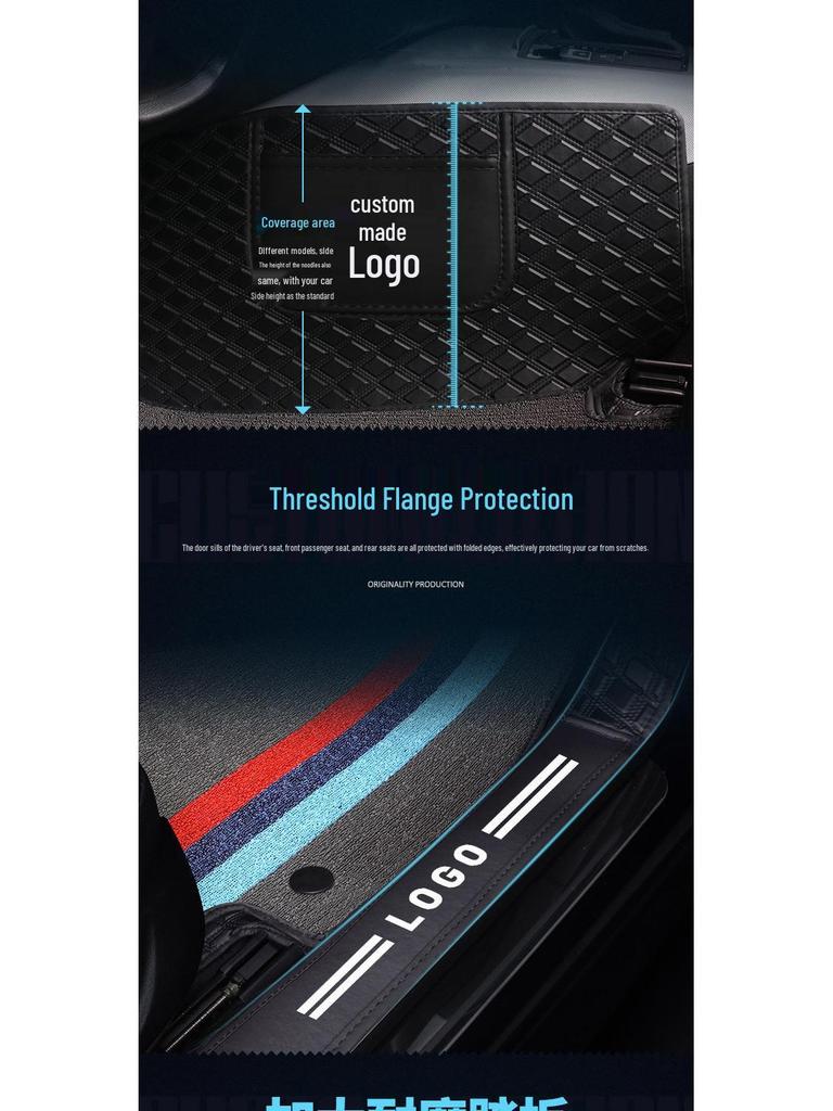 Full Surround Non-Slip Silk Ring Car Floor Mats - Wear-Resistant & Eco-Friendly Foot Pads