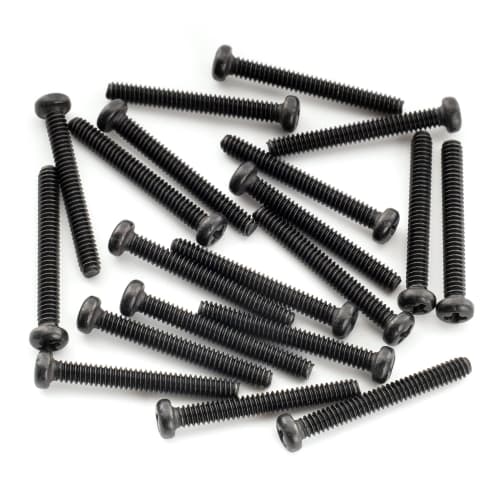 Musiclily Ultra UNC#3-48X0.78" (2.5x20mm) Stainless Steel Humbucker Pickup Mounting Screws for Fender USA and MIM Electric Guitars, Black (Pack of 20)
