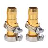 2pcs 1.91 Cm -1.95cm  Hose Connector with Metal Clip for Household for Garden Car Washing Practical Equipment Accessory