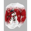 Christmas Series Man T Shirts 3D Funny Harajuku Printed Fashion Long Sleeve Round Neck Clothing For Men Casual Tops T-shirt