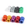 Exquisite Aluminum Knurled 12mm Valve Cap for Cars & Motorcycles
