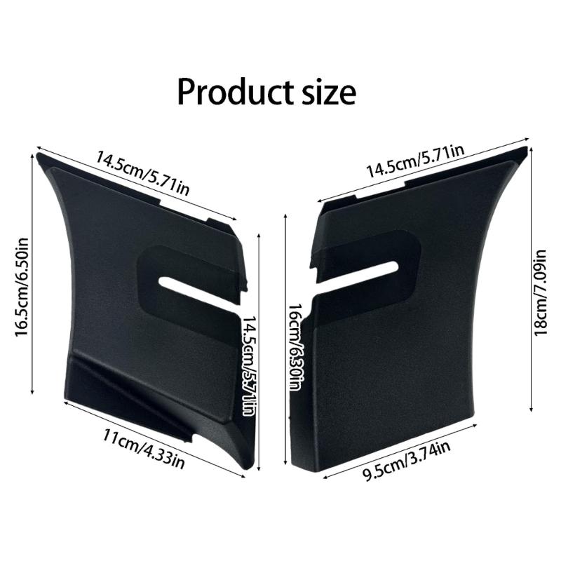 25820729 25820730 Wiper Trim Cover Set for Windshield Arm Area, Left and Right ABS Covers with Clip-On Mounting