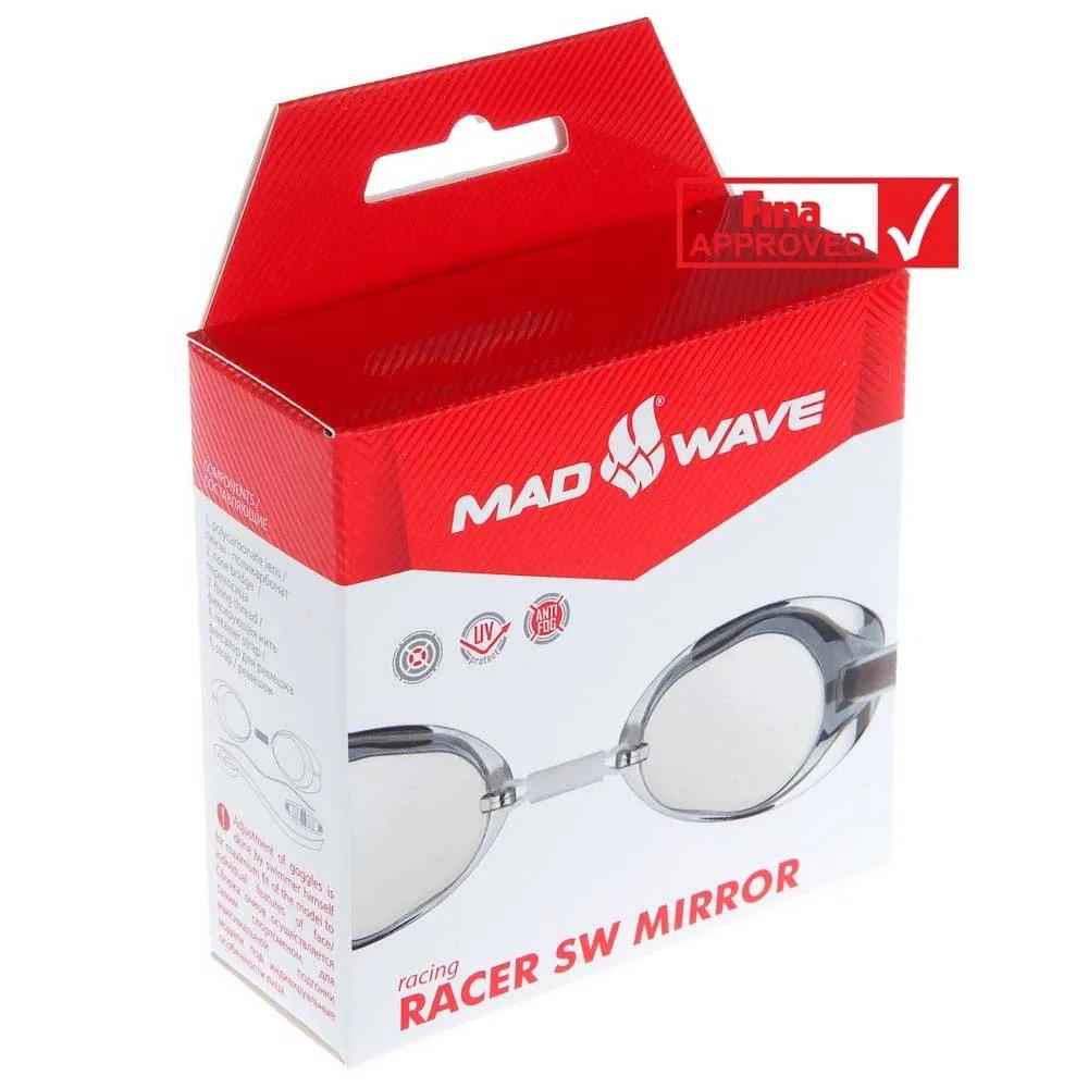 Madwave Пластиковые очки для плавания с зеркальным покрытием Racer