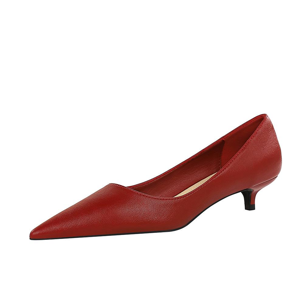 Podzimní Korejská Verze Dámské Lodičky Módní Nízké Podpatky Špičatá Špička Dámské Boty Kancelářská Práce Oxfordky pro Ženy Femme Zapatos