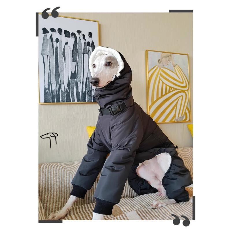 Waterproof Dog Clothes Winter Large Dogs Clothing Accessories Dogs Overalls with Hat Adjustable Warm Dog Coat Product Supplies