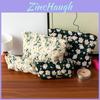 Canvas Embroidery Cosmetic Bag With Floral Pattern For Travel And Home Use