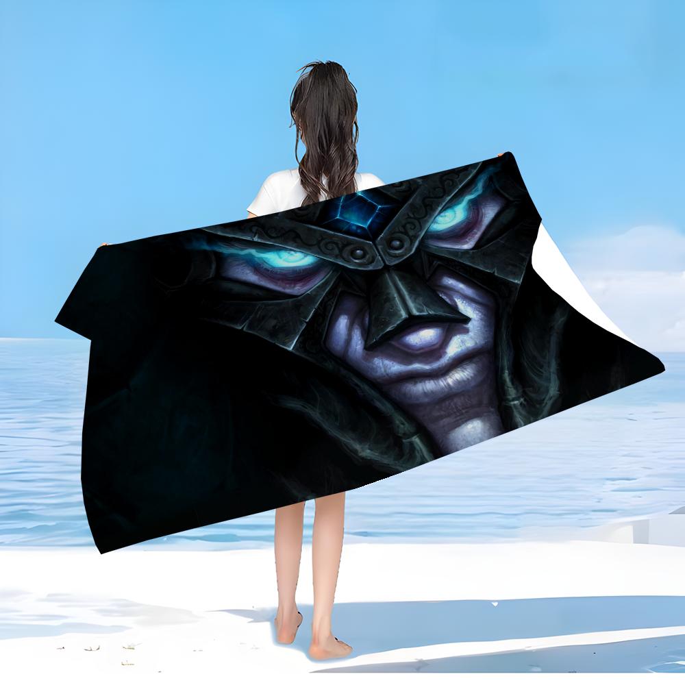 Game World of Warcraft Printed Beach Towels Shower Towel Sauna Travel Spa Microfiber Quick Dry Gym Accessories Cute Room Decor