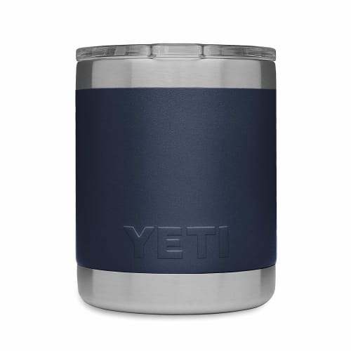 YETI Rambler Lowball 10oz Stainless Steel Cup with Lid, Navy, 296ml Mini Tumbler, Lowball Series