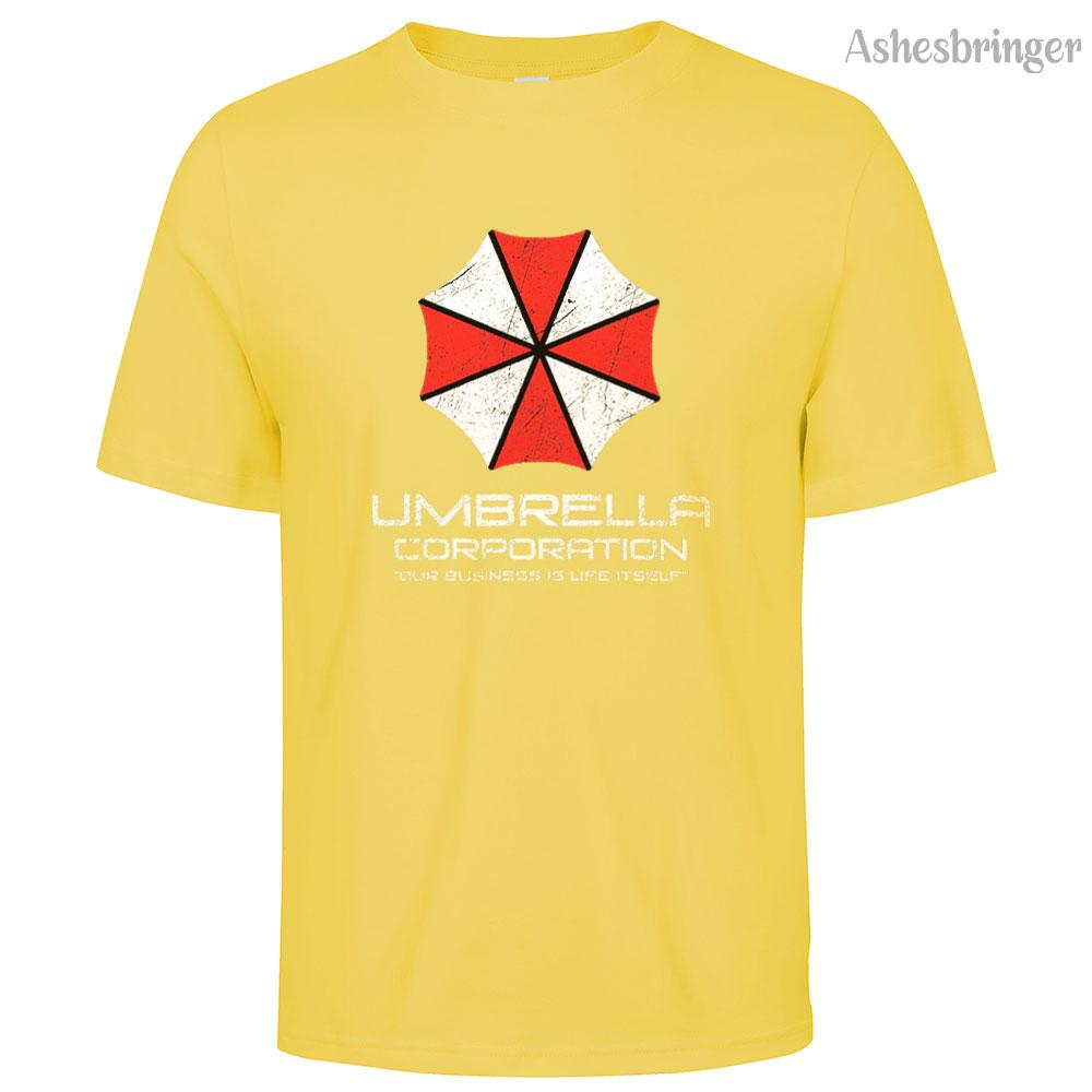 Mens Cotton Umbrella Corporation Graphic T Shirt Street Casual Style Tee for Men and Women