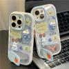 Blue Rabbit Phone Case for IPhone 16/15 Promax Cartoon 14 Anti Drop 13 Creative 12 Advanced 11