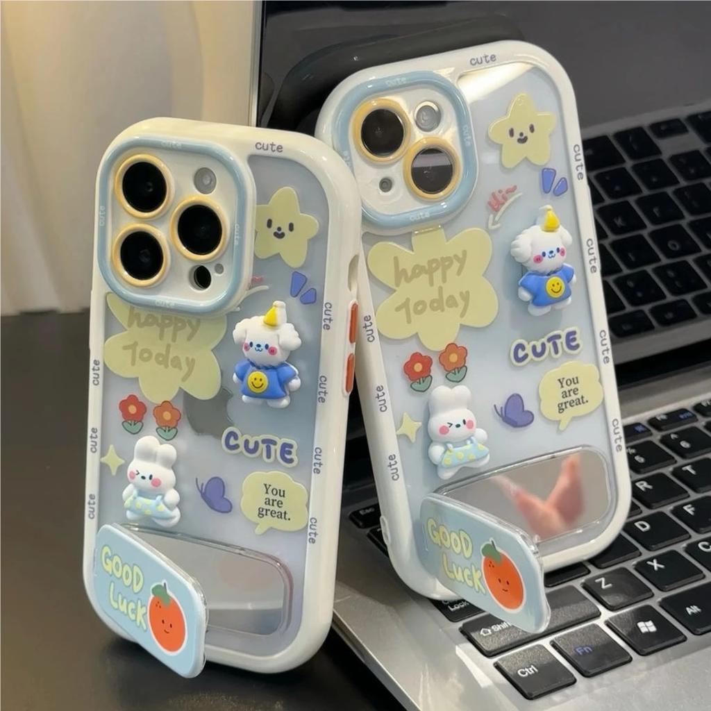Blue Rabbit Phone Case for IPhone 16/15 Promax Cartoon 14 Anti Drop 13 Creative 12 Advanced 11
