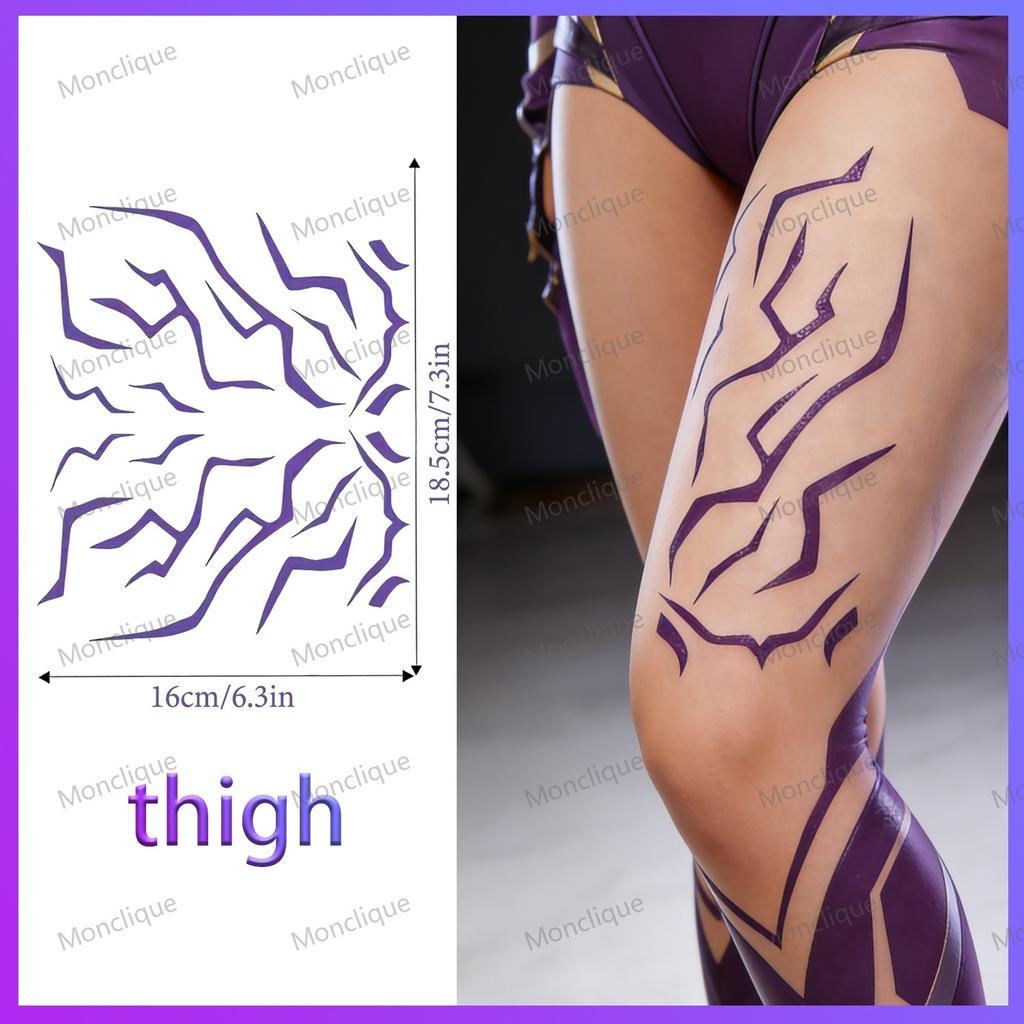 6/1PCS New KPOP Demon Hunters Temporary Tattoos - Rumi & Jinu Set for Cosplay & Christmas | HUNTR/X & Saja Girl Boys Designs