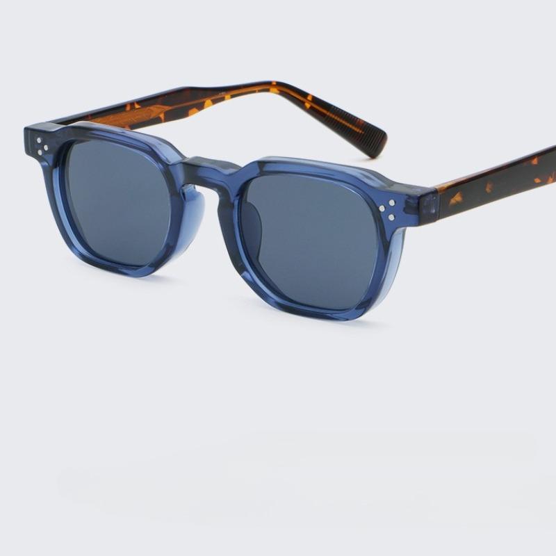 Stylish Retro Square Polygon Sunglasses Female Male Luxury Leopard Sun Eyeglasses Anti- Blue Lightweight Glasses Gafas De Sol Hombre