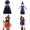 Magisches Baby-Mädchenkleid Halloween Cosplay Hexenkostüm für Teenager mit Puffärmeln