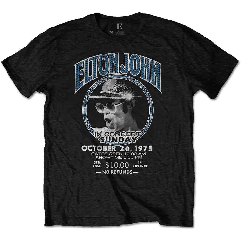 Elton John Live In Concert Unisexs TShirt L