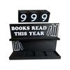 Book Counter Book Tracking Sign Modern Reading Counter for Classroom Bedside Table Student Men Retail Display Teacher Home